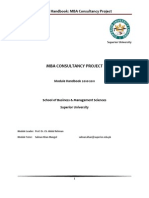 MBA Consultancy Project MODULE