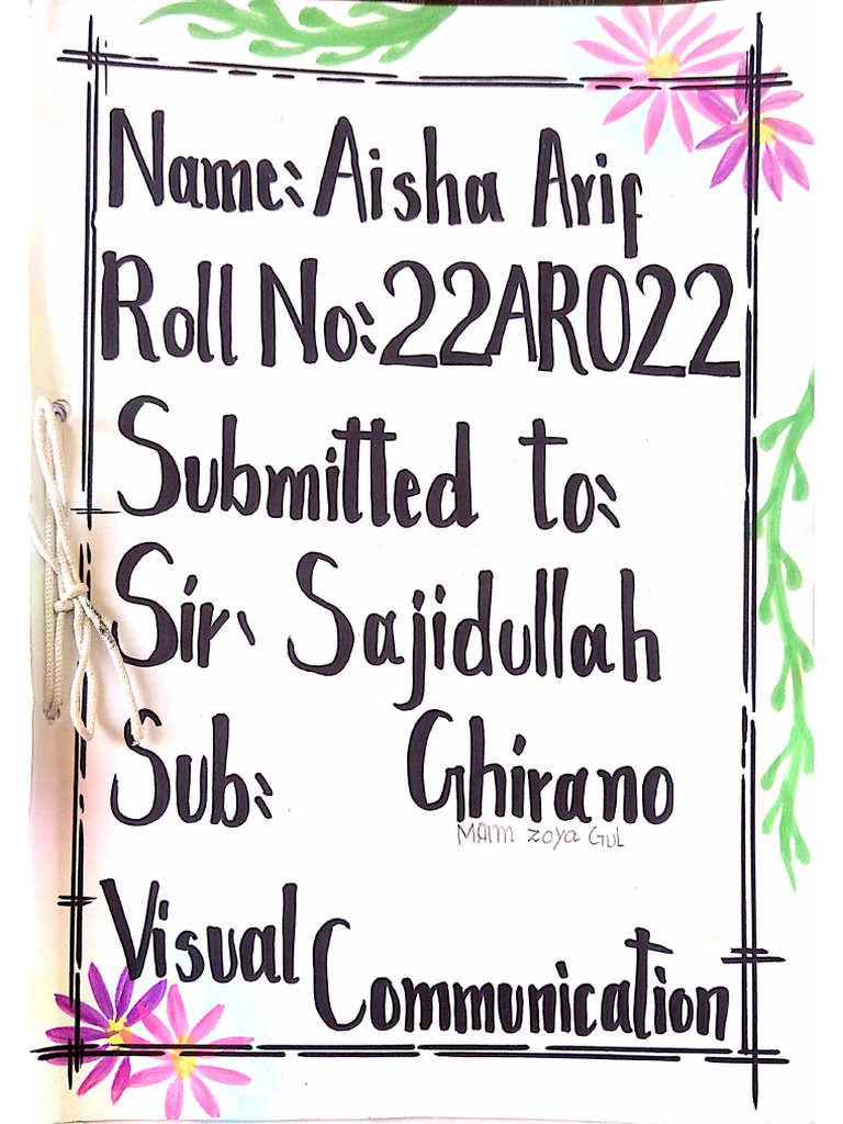 Visual Communication Assignment 1 | PDF