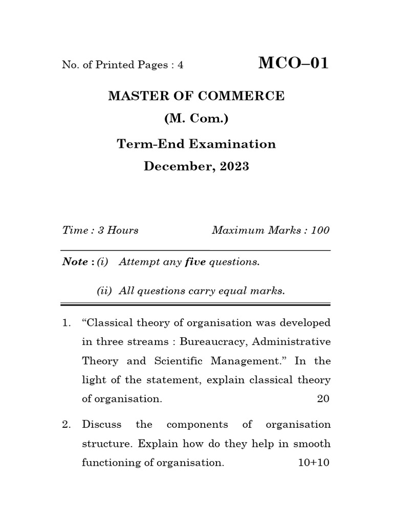 Mco 01 | PDF