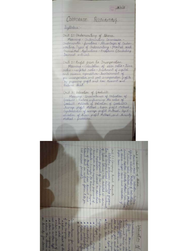 CA Notes | PDF