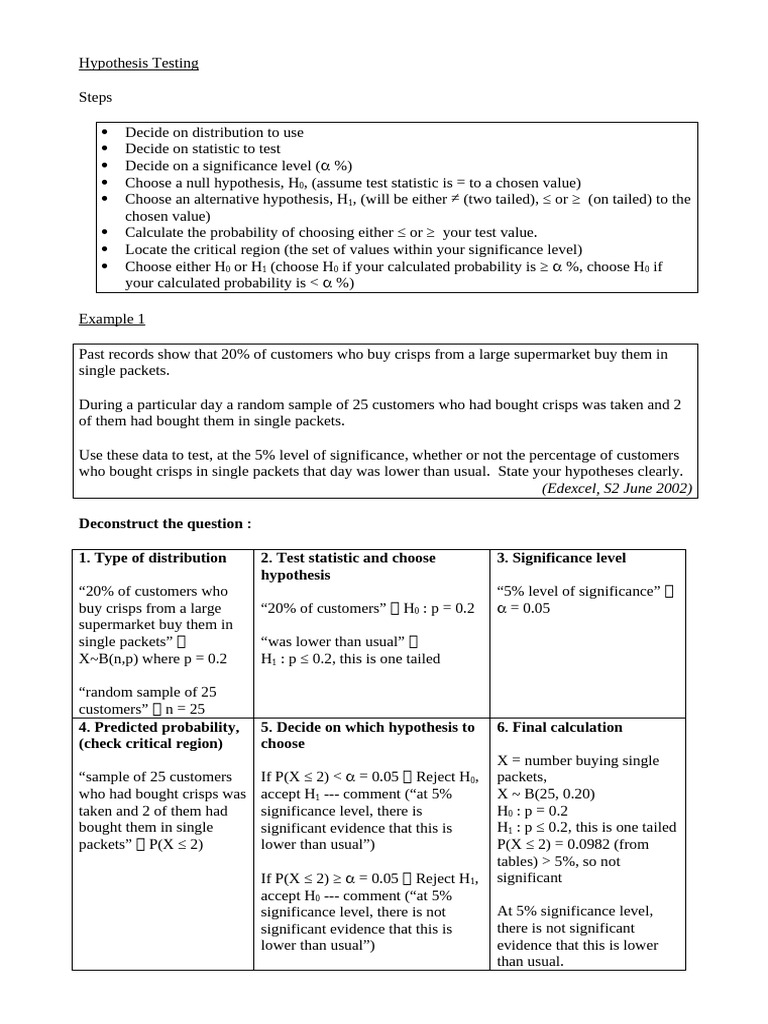 Statistics2 Hypothesis Testing | PDF | Statistical Significance ...