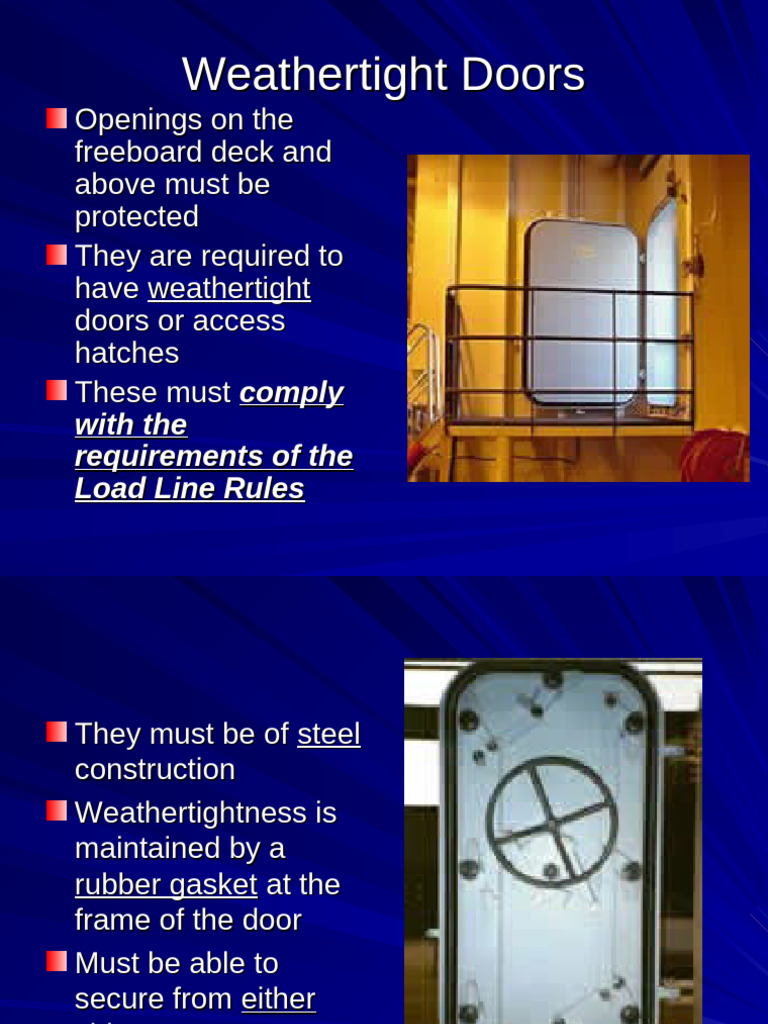Weathertight Watertight Doors | PDF