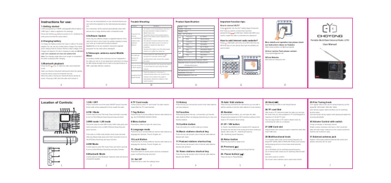 Choyong LC90 User Manual EN 20231007 | PDF