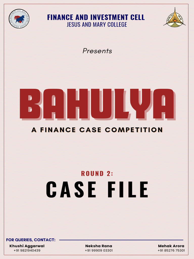 Bahulya 2024 Case File | PDF