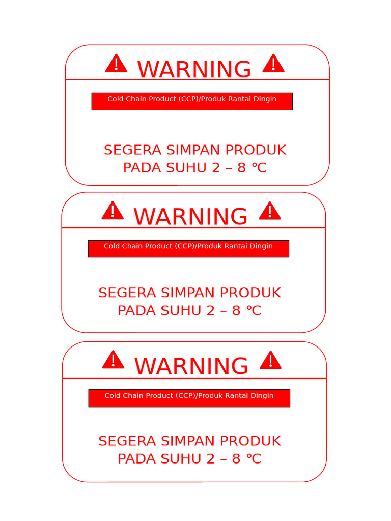 Label Peringatan CCP | PDF