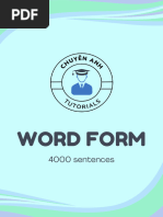 4000 Câu Word Form Nâng Cao | PDF