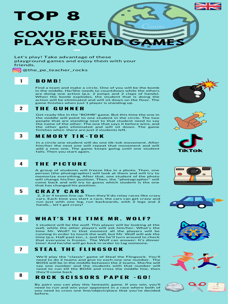 Covid Playground Games Eng Esp | PDF