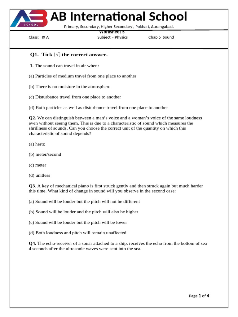 Chap 5 Sound | PDF