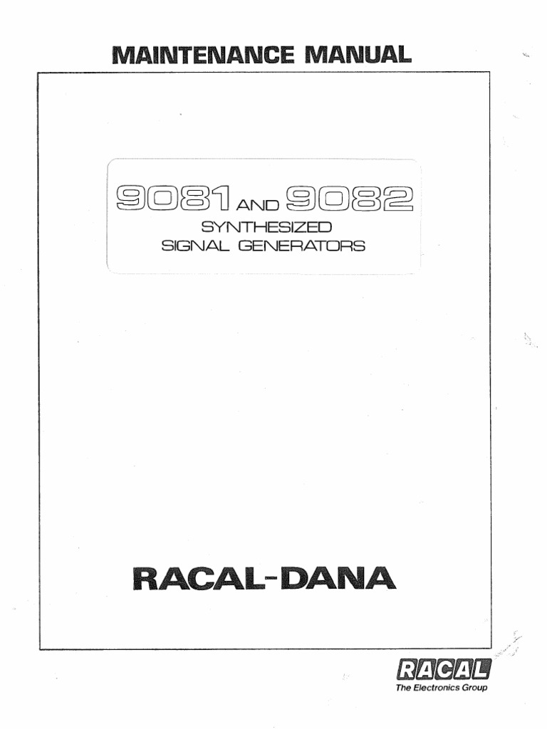 Generator Maintenance Manual Pdf