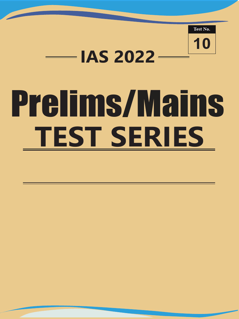 Prelims/Mains TEST SERIES Question | PDF | United States House Of ...
