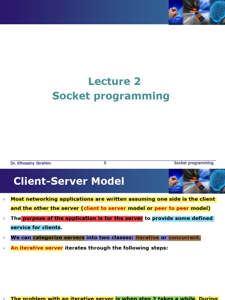 2.network programming (socket programming) | PDF