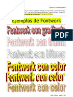 t3 Writer Ejemplo de Fontwork y Dibujos