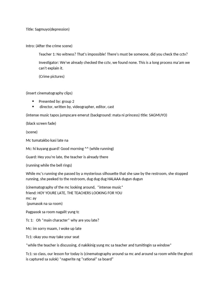 E Tech Short Film Script Draft | PDF