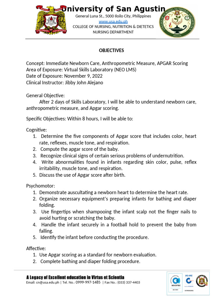 L Template - Objectives2 1 | PDF