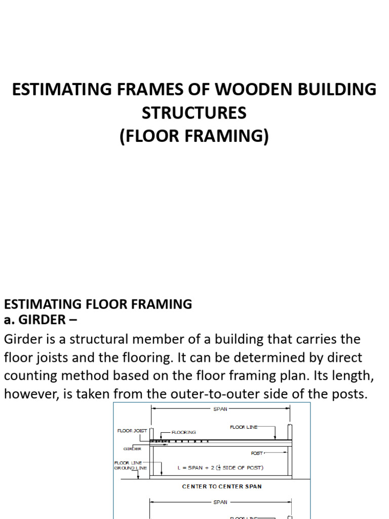 Estimating Wooden Floor Framing | PDF
