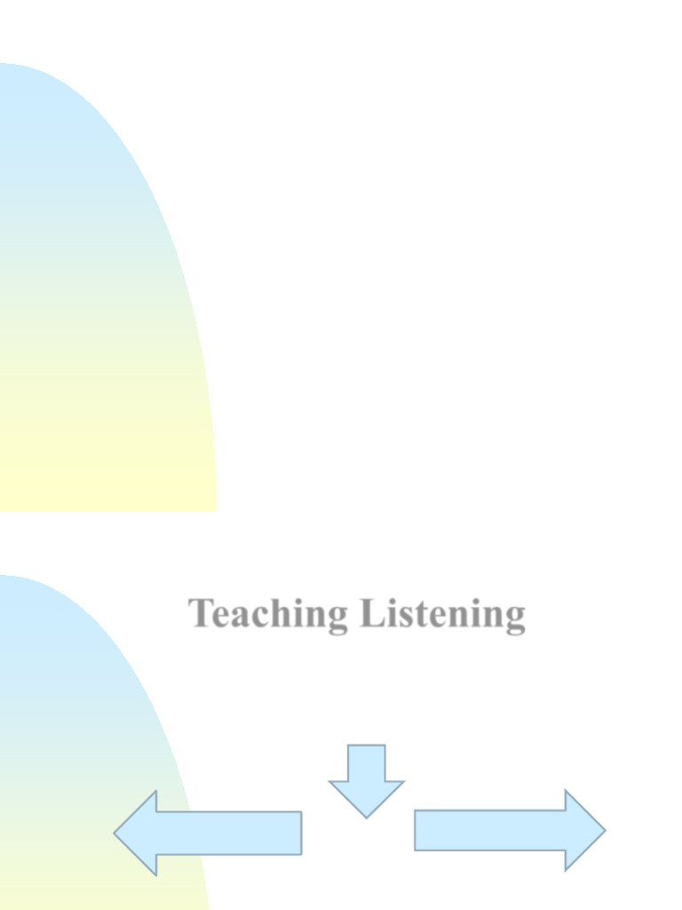 Teaching Listening | PDF