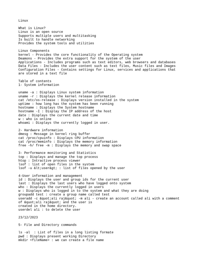 Linux | PDF