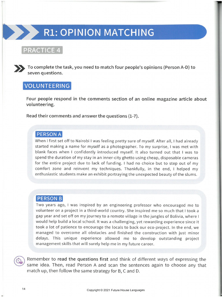 Reading Test 4 Aptis Advanced Reading | PDF