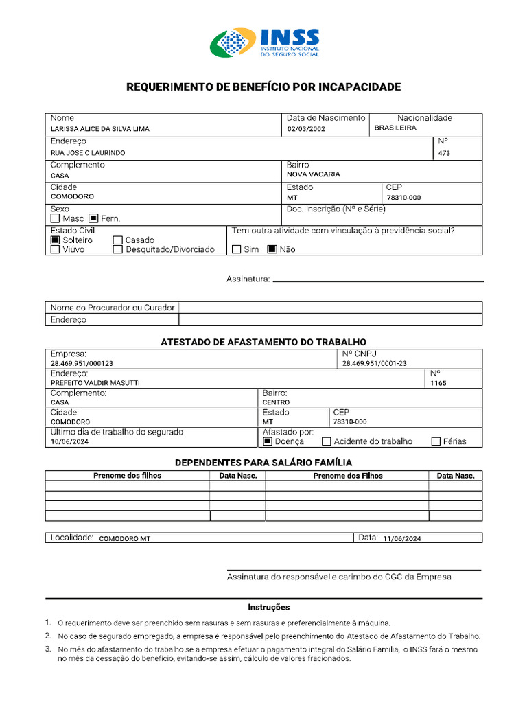 Requerimento Dut | PDF