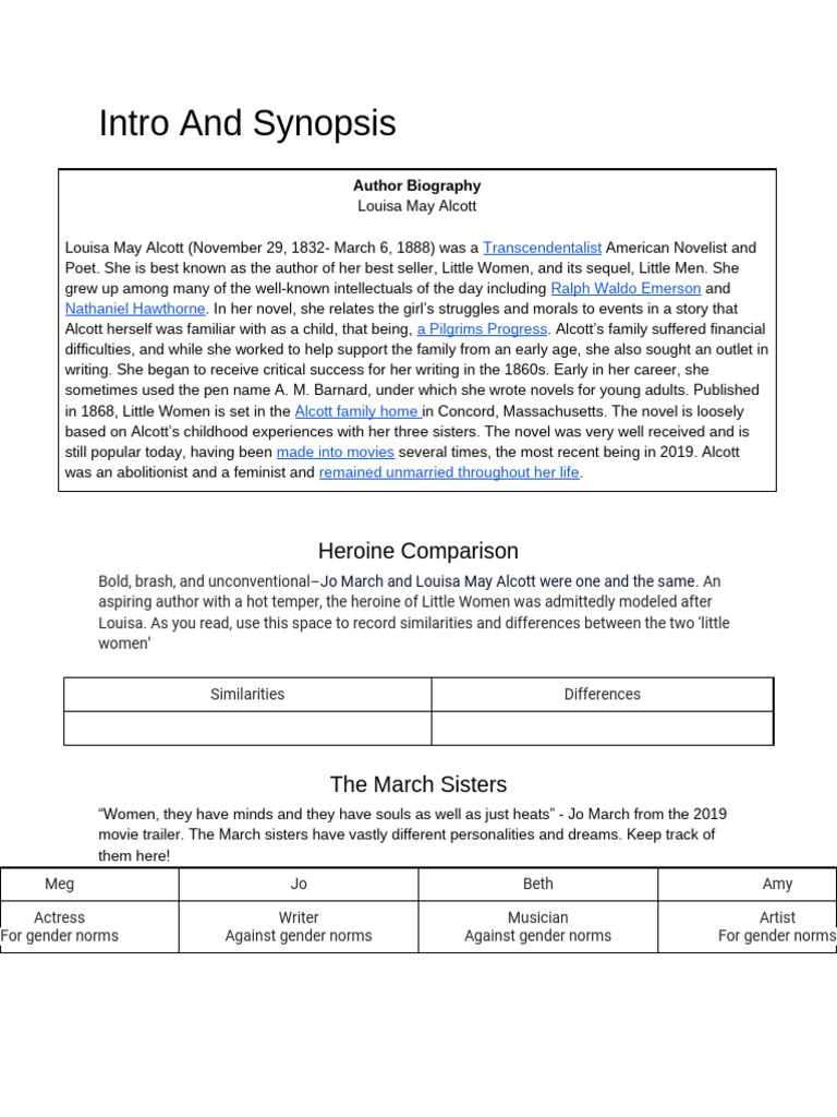 Little Women Running Notes | PDF