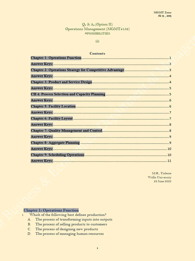 PRACTICAL OPERATIONS MANAGEMENT SECOND EDITION PDF visual data 3