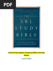 The SBL Study Bible PDF