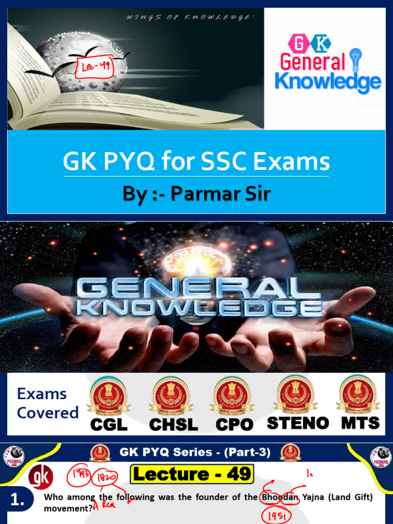 Lecture - 49 Pyq (Part - 3) | PDF
