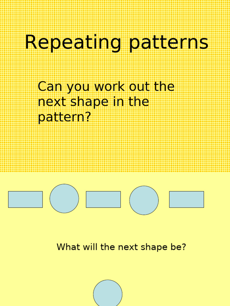 Repeating Patterns | PDF