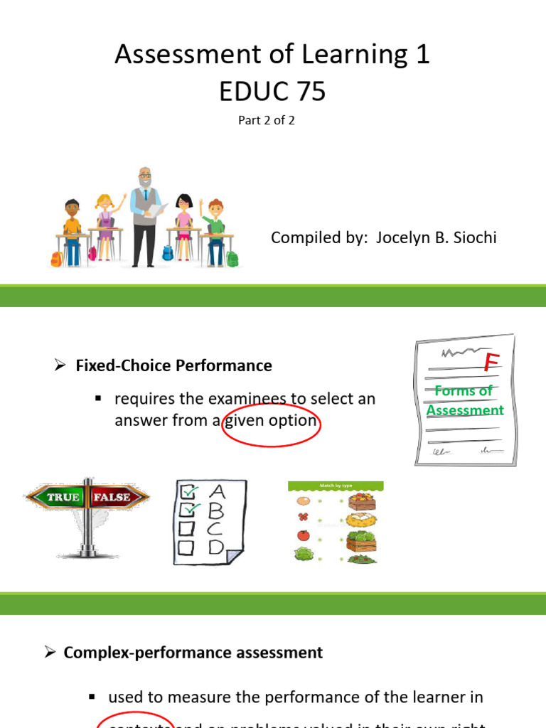Chapter 1 - Basic Concepts in Assessment of Learning (Part 2 of 2) | PDF