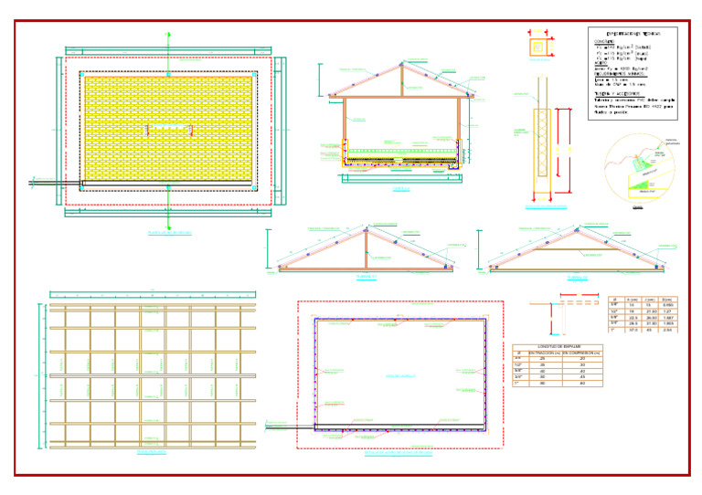 Detalles de Construcción de Techo y Estructura | PDF | Materiales de ...