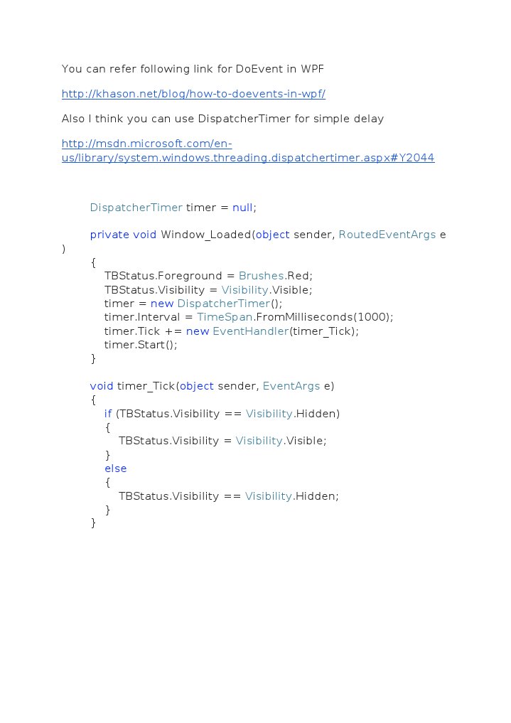WPF DoEvents and DispatcherTimer Guide | PDF