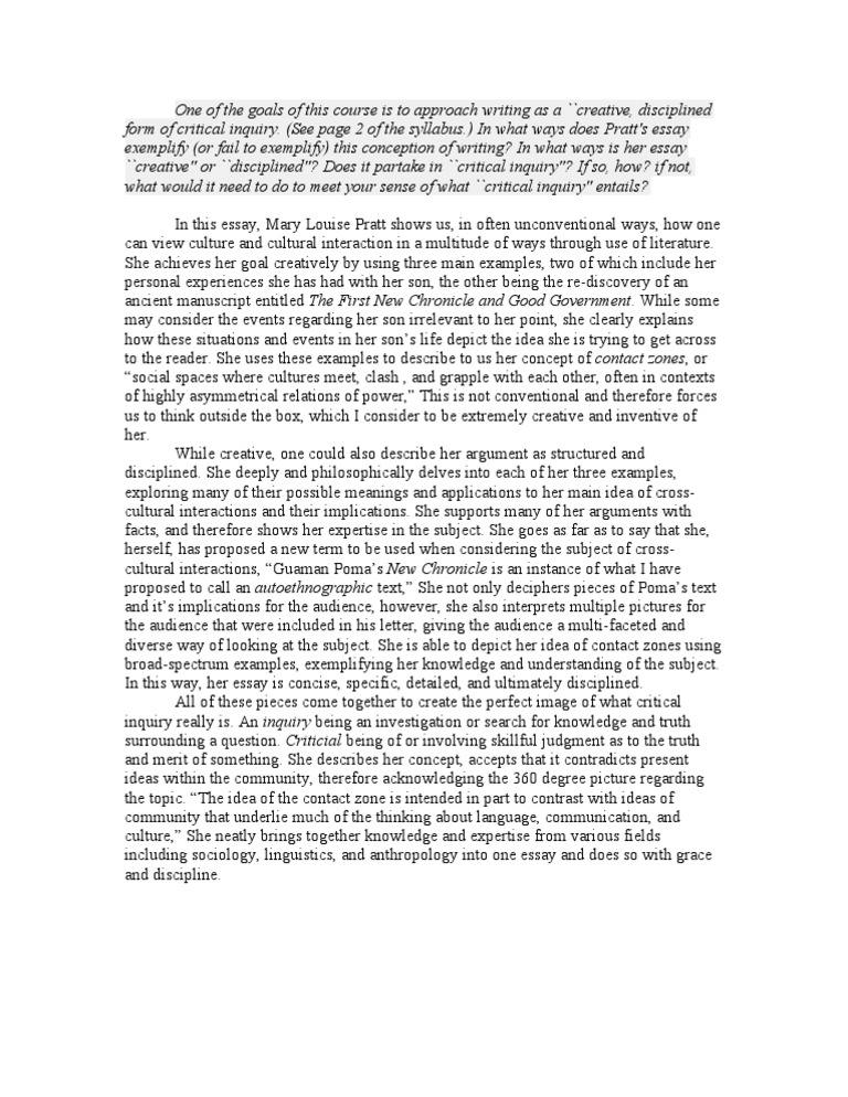 Arts of the contact zone citation image