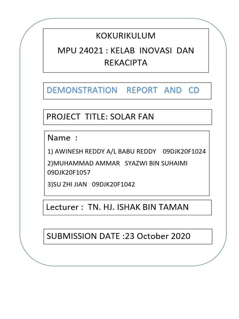 Solar Fan Report | PDF