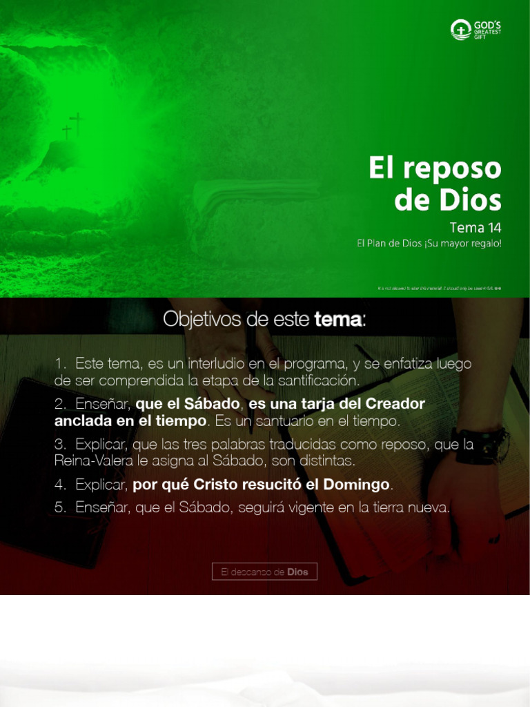 14 El Reposo de Dios | PDF