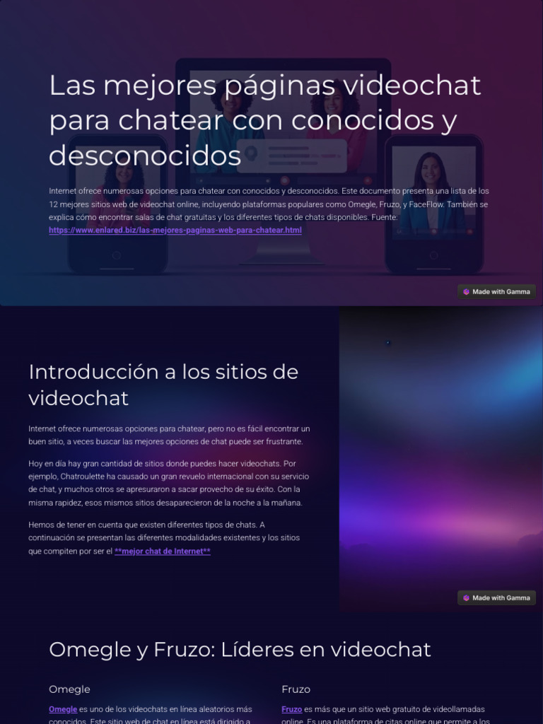 Las Mejores Paginas Videochat para Chatear Con Conocidos y Desconocidos ...