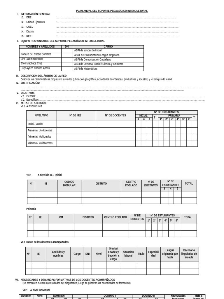 Plan Anual de SPI | PDF