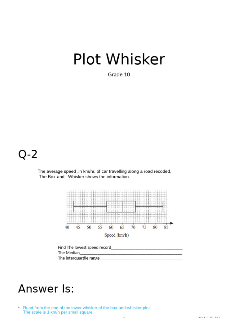 Plot Box-And - Whisker GR 10 | PDF