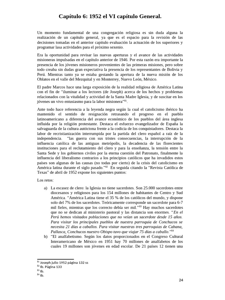 Capítulo 6 El VI Capítulo General | PDF