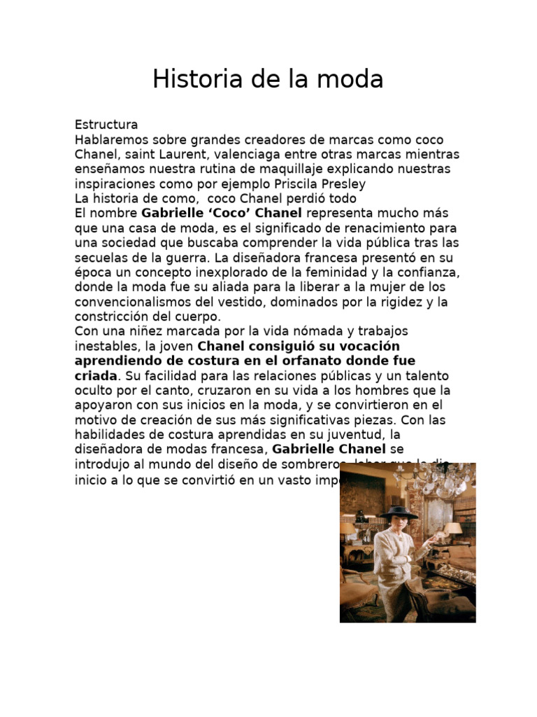 Historia de La Moda | PDF