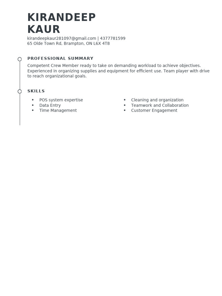 Kirandeep Kaur Resume | PDF