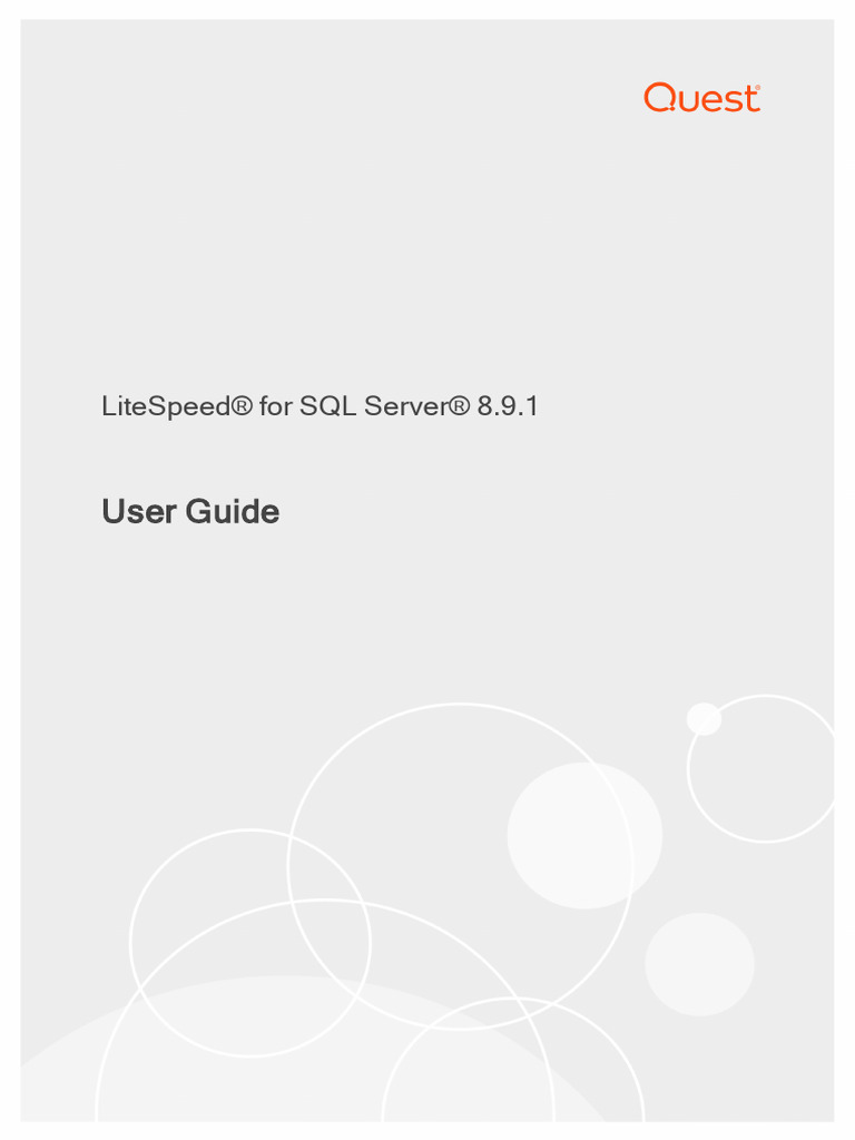 LiteSpeed For SQL Server - User Guide | PDF