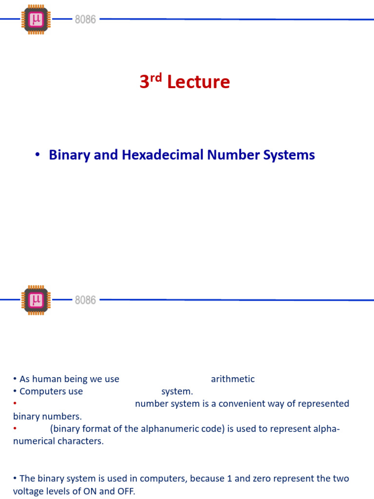 3rd Lecture | PDF
