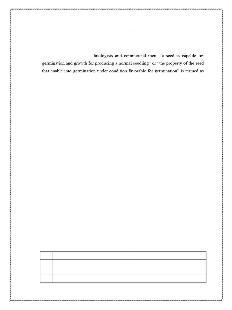 Seed viability and germination test pdf