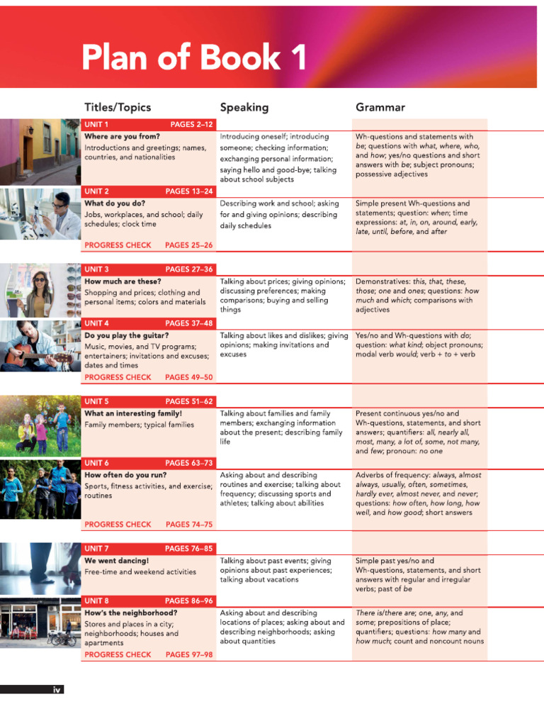 Interchange 1 PLAN DE ESTUDIOS | PDF