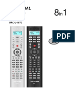 URC-L-1870 Remote Control Codes