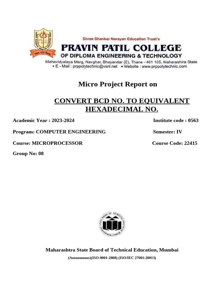MIC MICROPROJECT Final Co | PDF