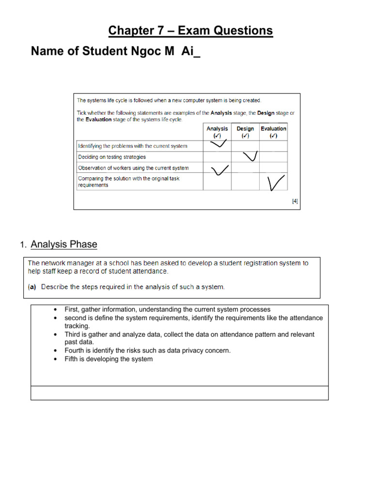 Chapter 7 - Exam Questions | PDF