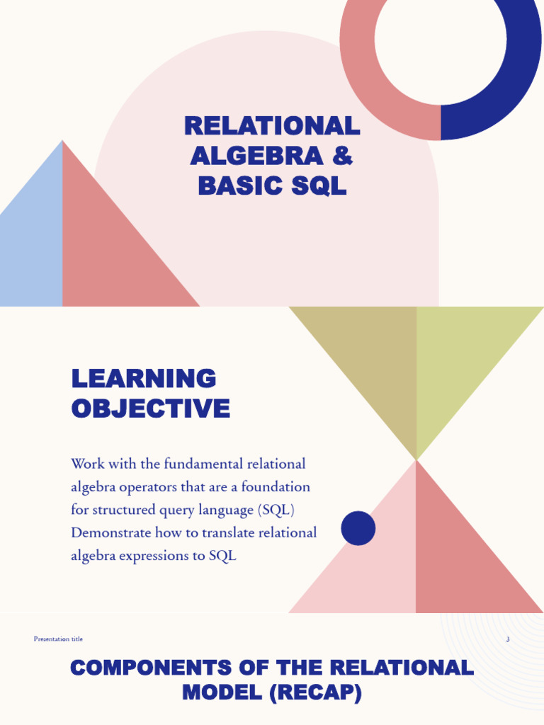 Relational algebra pdf