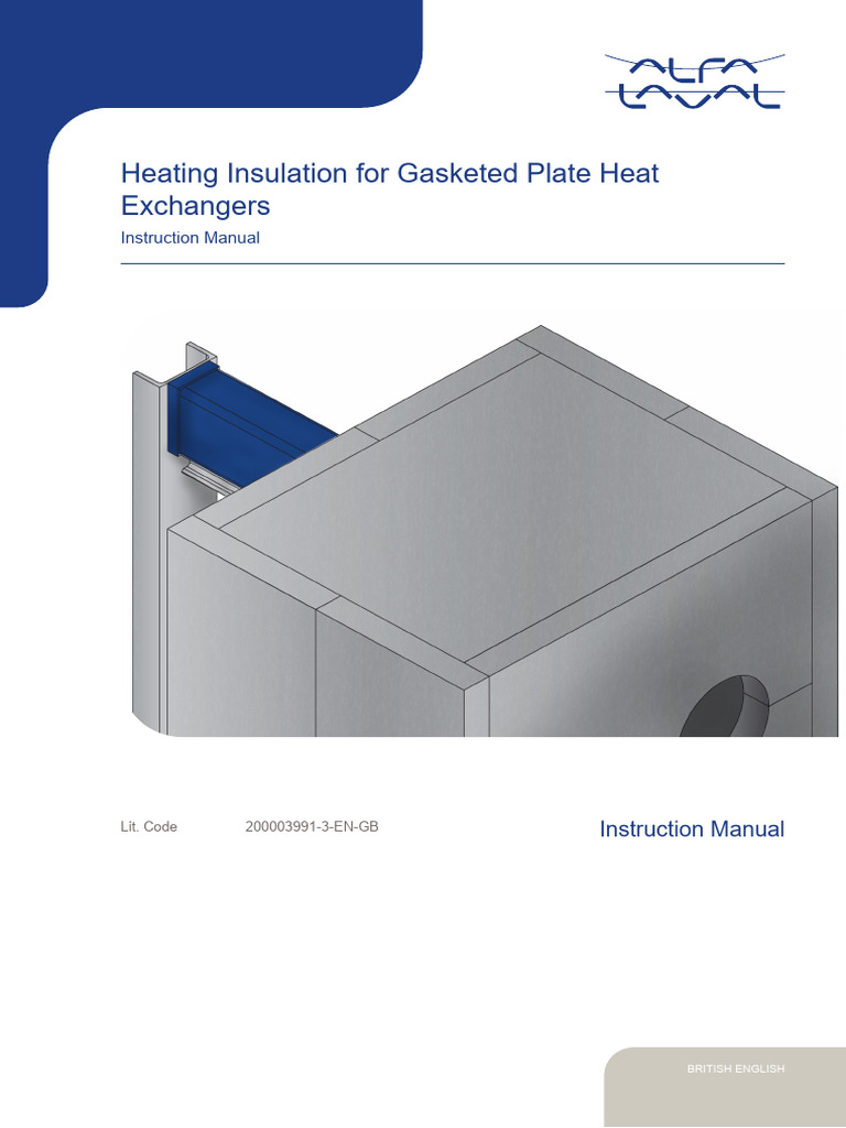 Alfa Laval Gphe Heating Insulation Manual en | PDF