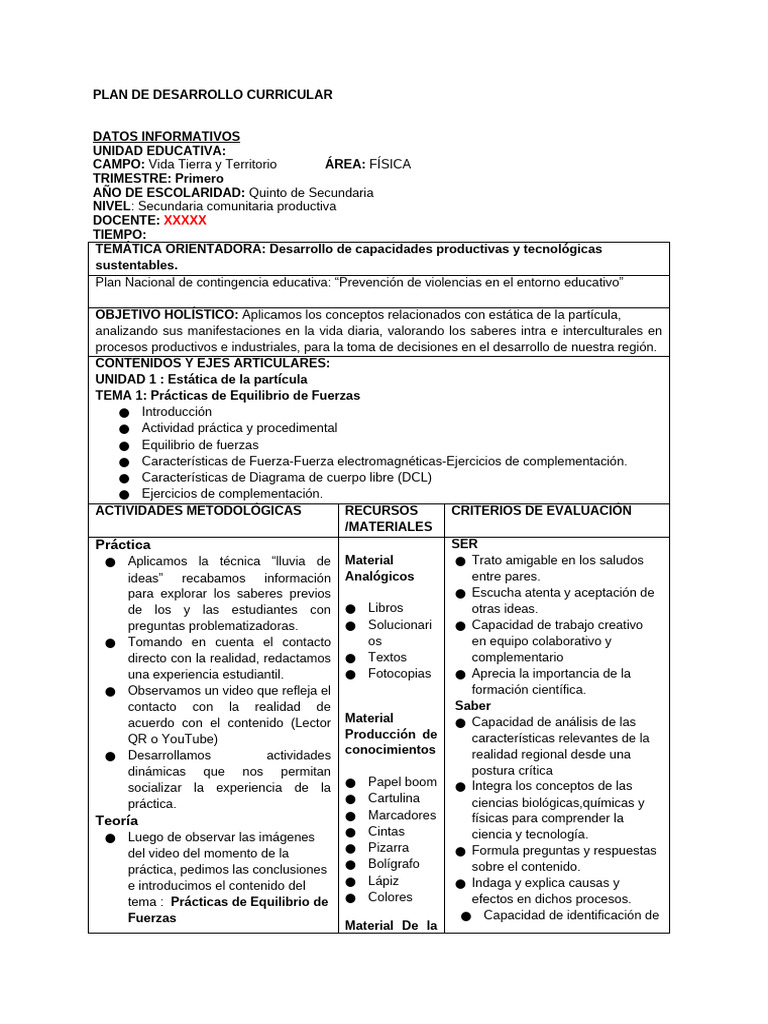 5to Física PDC 2020 | PDF